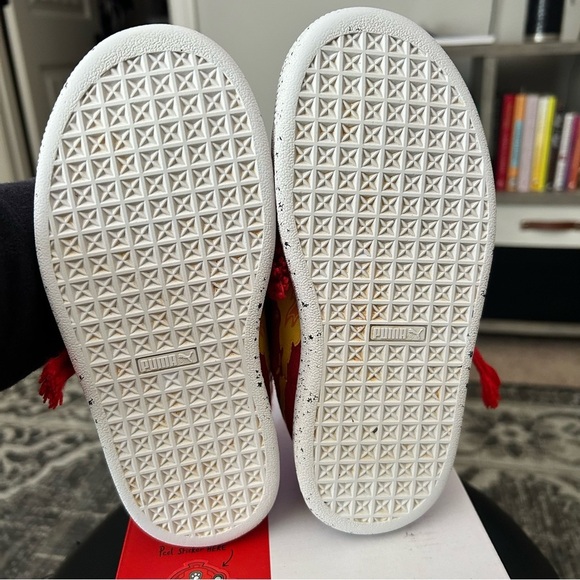 PUMA Paw Patrol Marshall sneakers | kids size 1.5c | red yellow white | suede - Picture 9 of 11